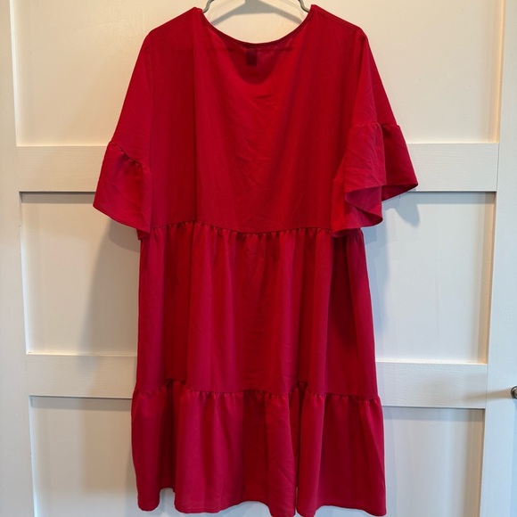 SHEIN Curve 2XL Vibrant Red Dress - Picture 7 of 7